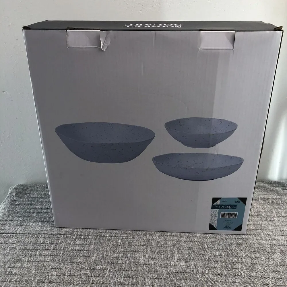 Set Of 3 Bowls Dinner And Salad Plates - Picture 10 of 10